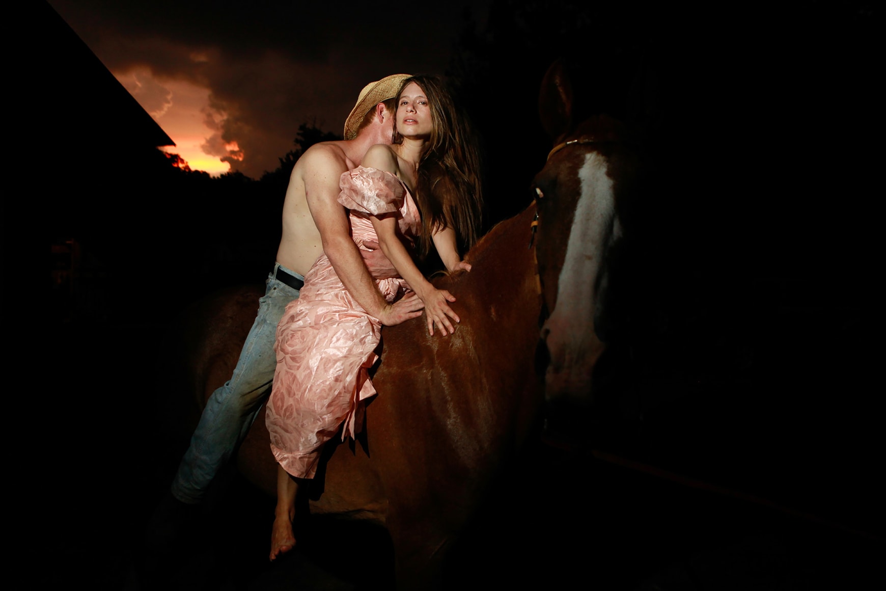 Stacy Kranitz  Stacy as Christy, 2011  Archival Pigment Print  16 x 24 inches, Edition of 7  27 x 40 inches, Edition of 3, couple on horse