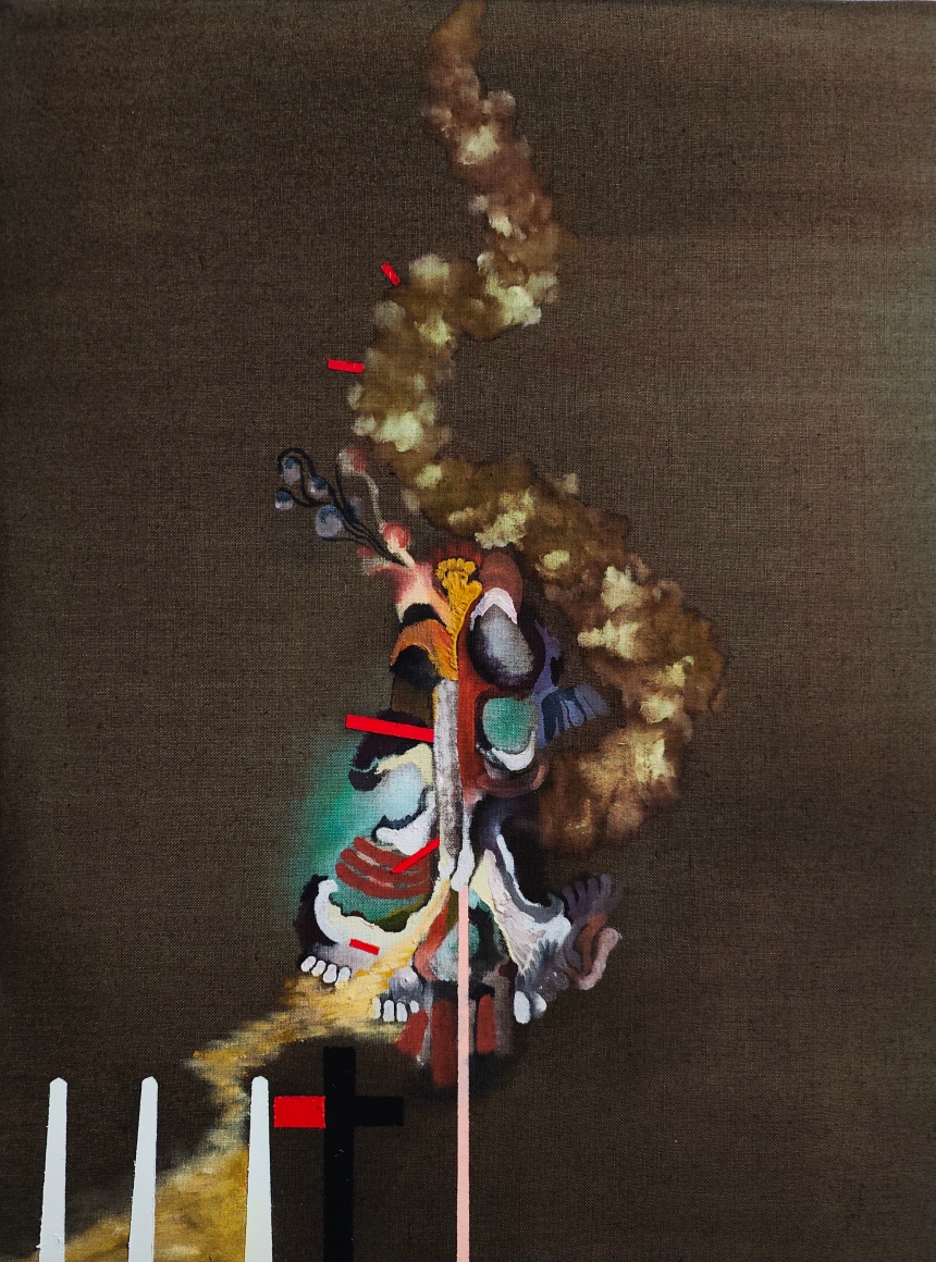 Abstract painting by Luke Whitlatch