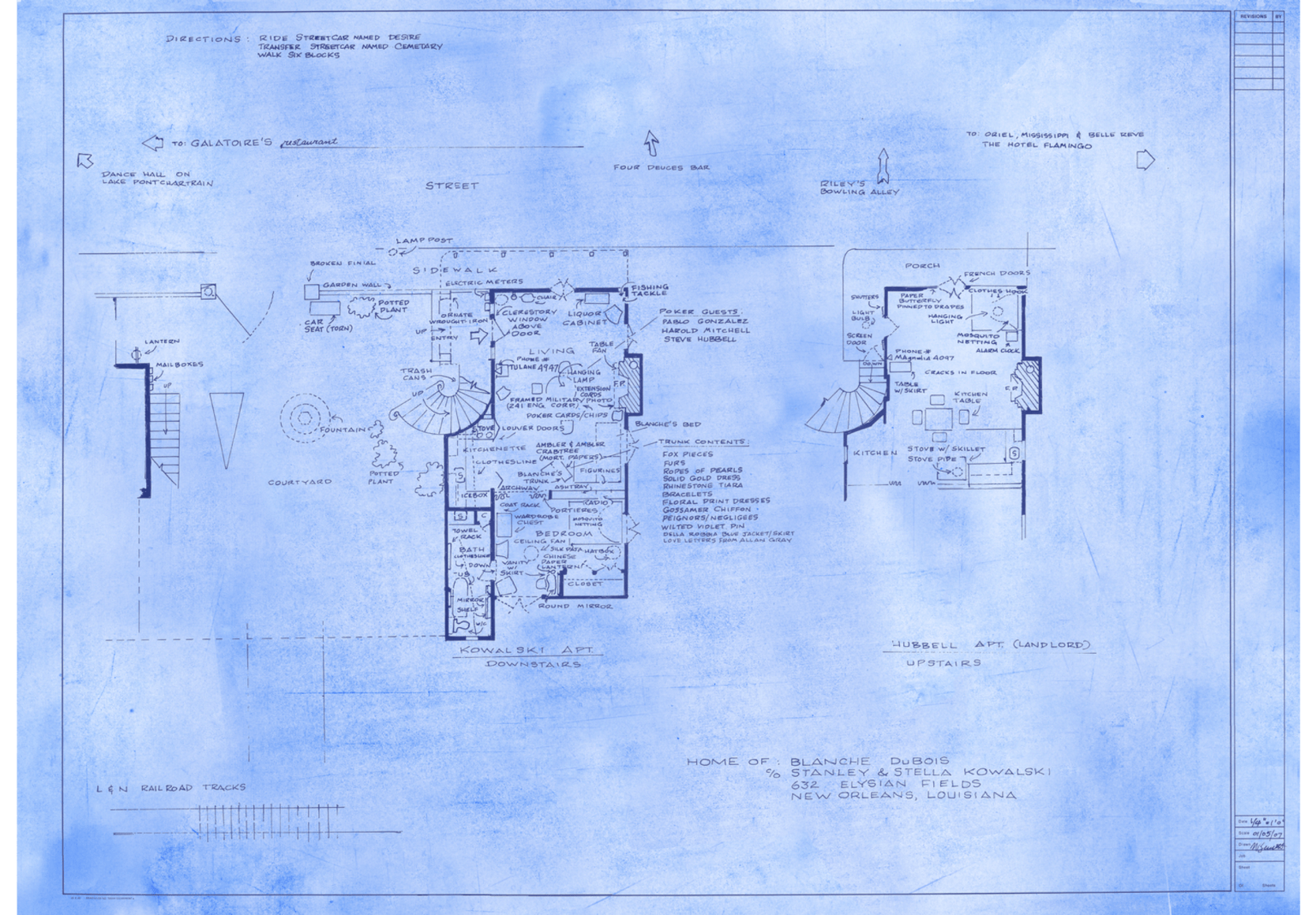 Home of Blanche DuBois c/o Stanley &amp; Stella Kowalski (A Streetcar Named Desire), 2024