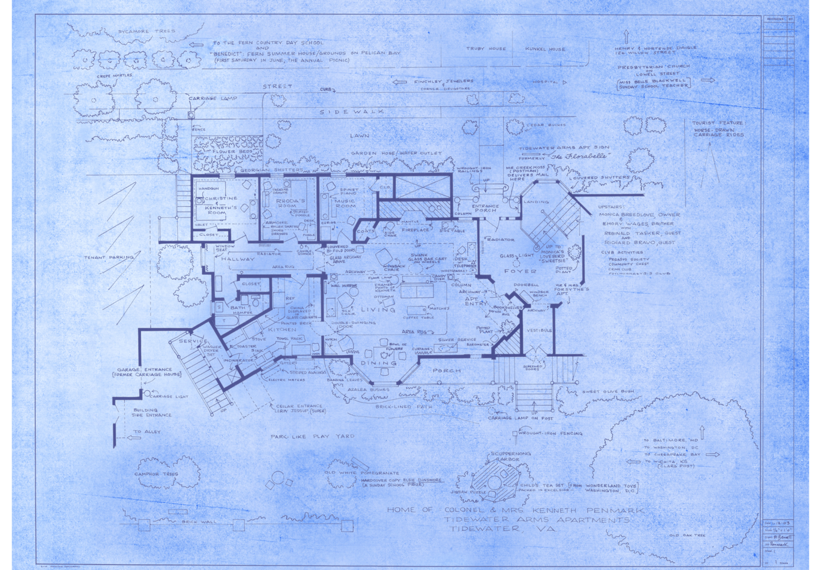 Home of Colonel &amp; Mrs. Kenneth Penmark (The Bad Seed), 2024