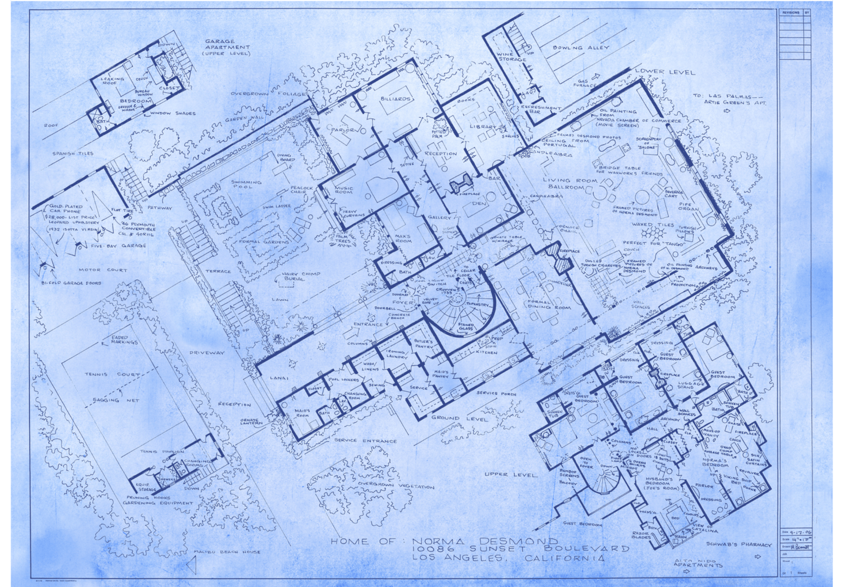 Home of Norma Desmond (Sunset Boulevard), 2024