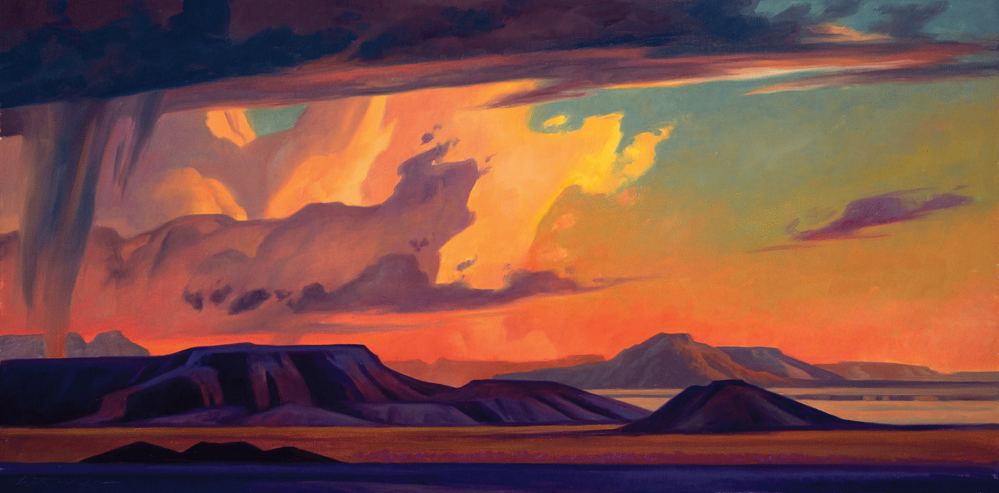 Purple Desert Hills, Ed Mell