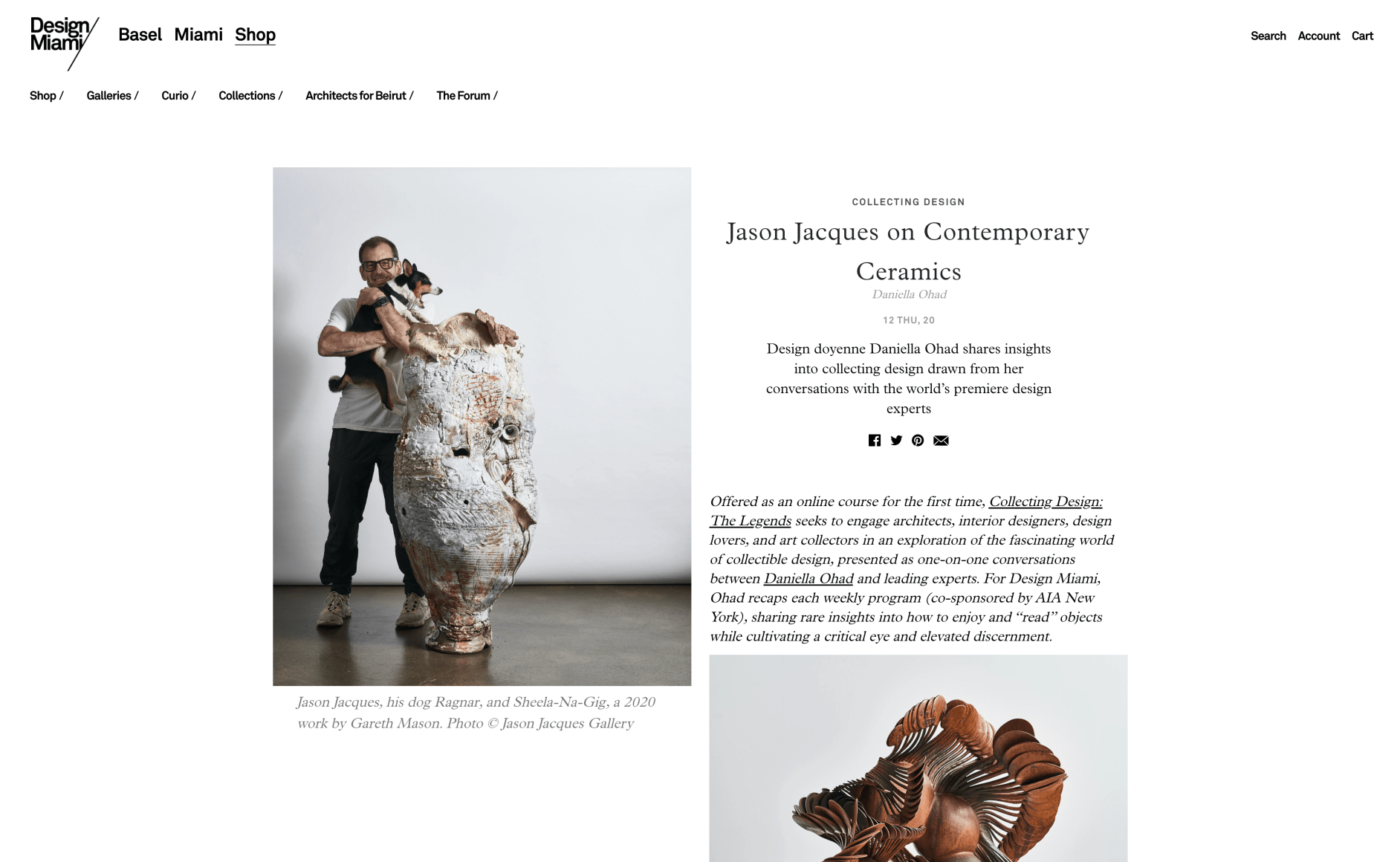 Jason Jacques on Contemporary Ceramics