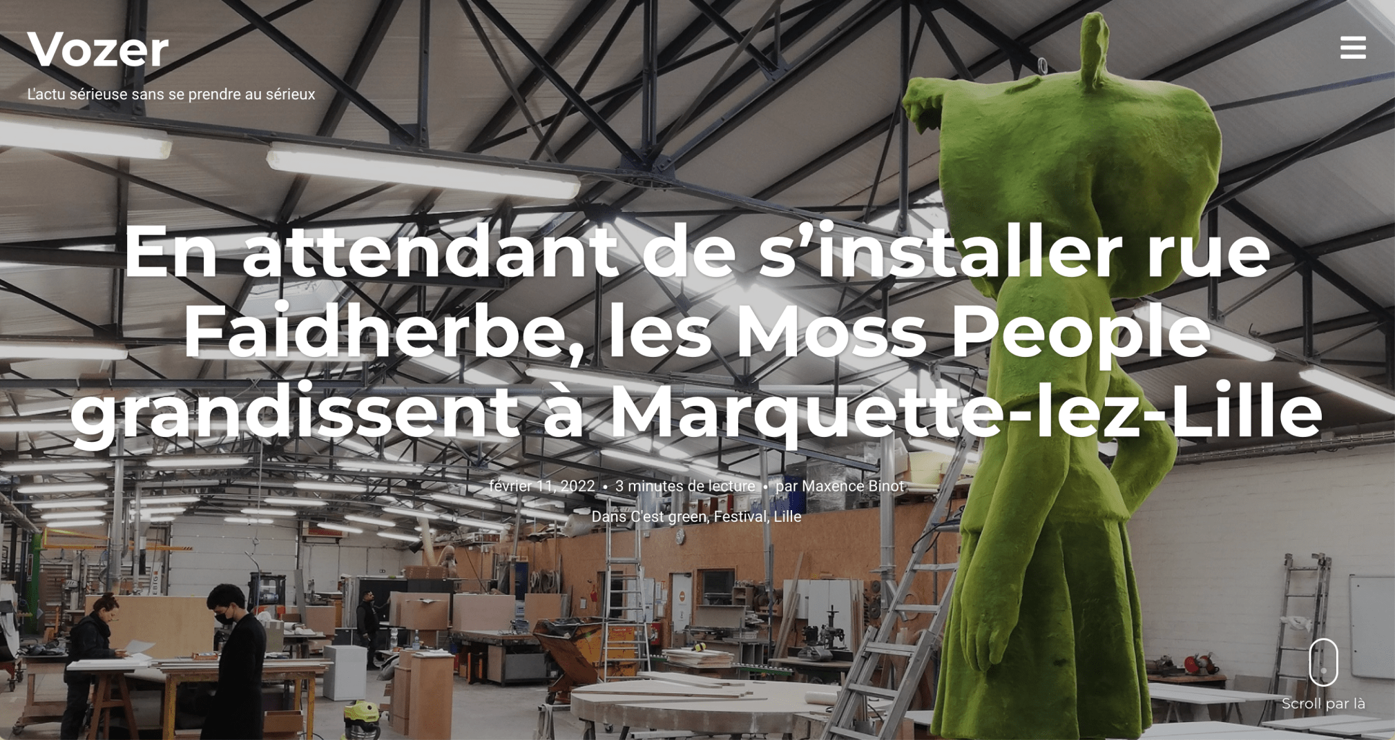 En attendant de s&rsquo;installer rue Faidherbe, les Moss People grandissent &agrave; Marquette-lez-Lille