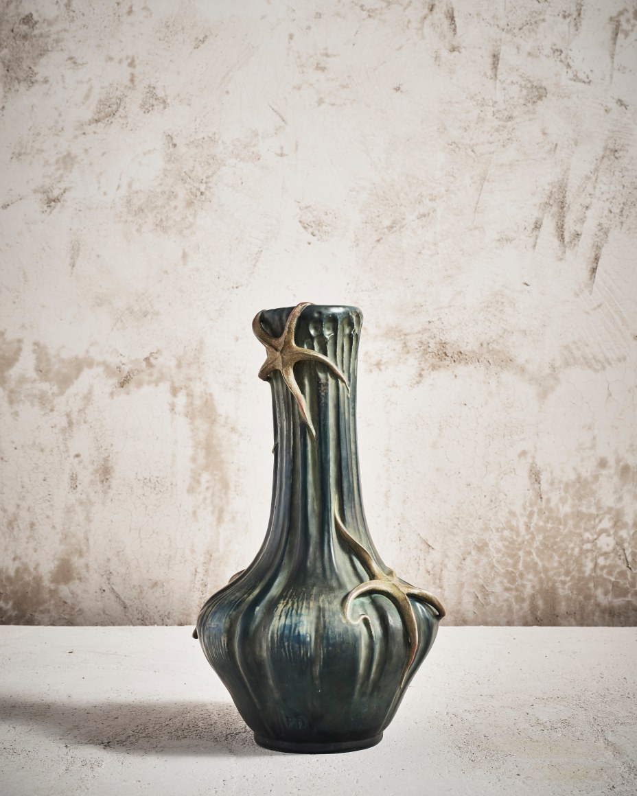 Green Brtille Starfish Vase