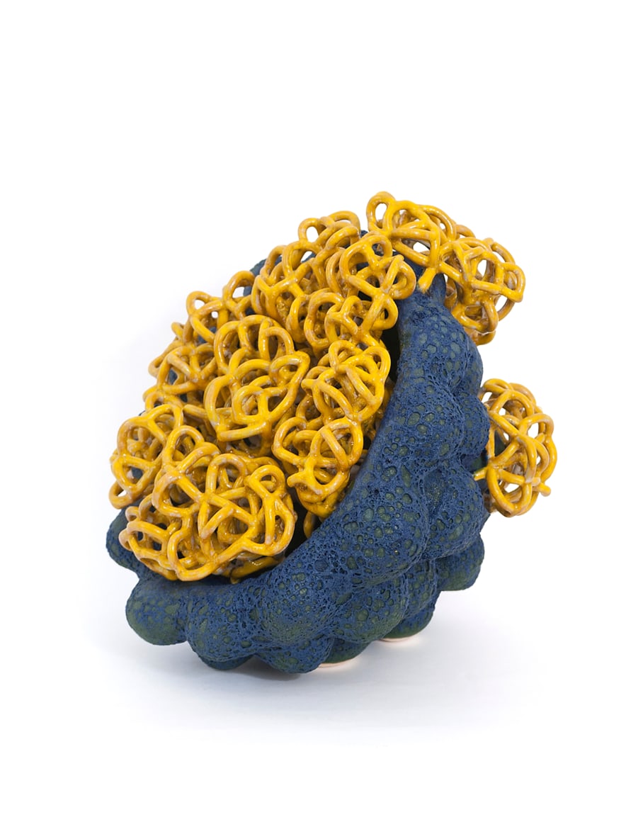 Tessa Eastman Residing Cloud Blue Yellow, 2018