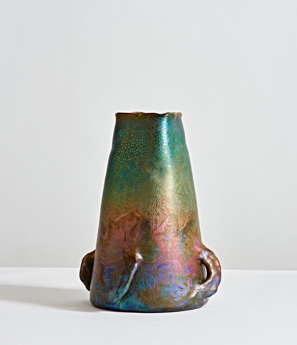 Cl&eacute;ment Massier, Mushroom Vase, c. 1900