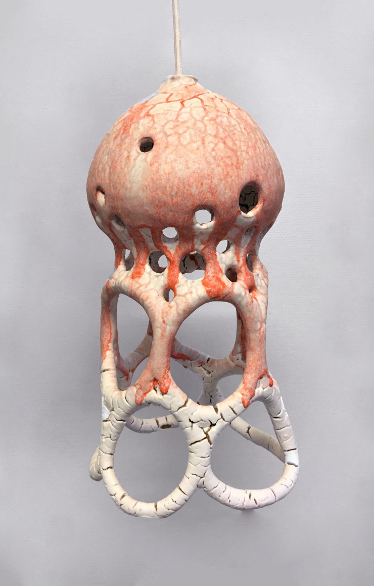 Bente Skj&oslash;ttgaard, Salmon Lamp, 2019