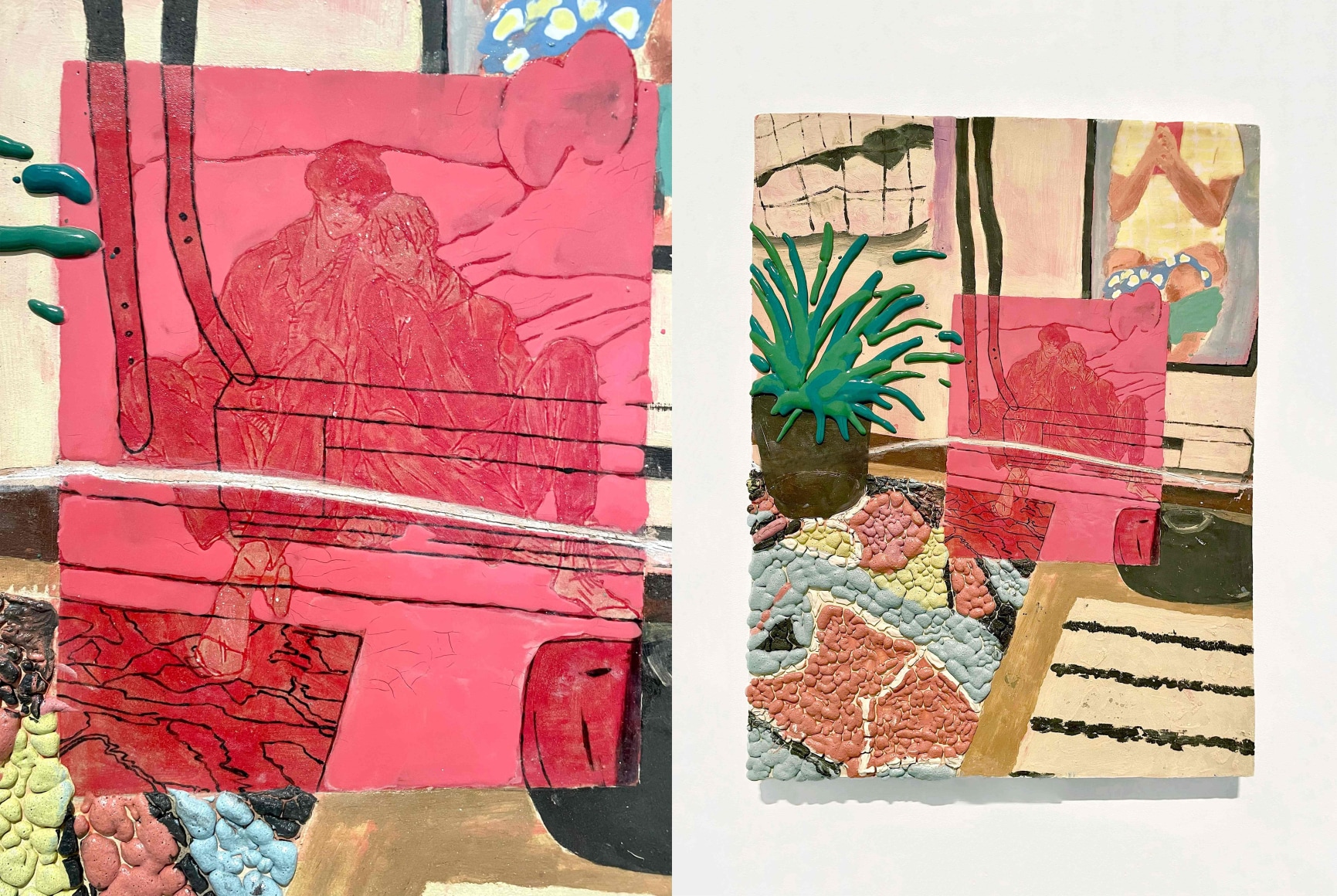 Noah Greene, I wish, I wish, I wished, 2022, Three-dimensional ceramic painting