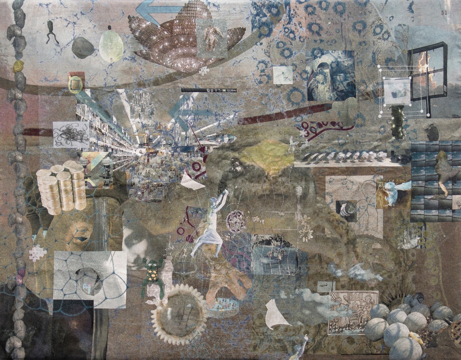 Aggression Project &ndash; Frog2016Jacquard tapestry, galvanized metal tube, steel eye bolts163 x 230 x 6.5 cm (64 x 90 1/2 x 2 1/2 in)Edition of 3 + 1 AP