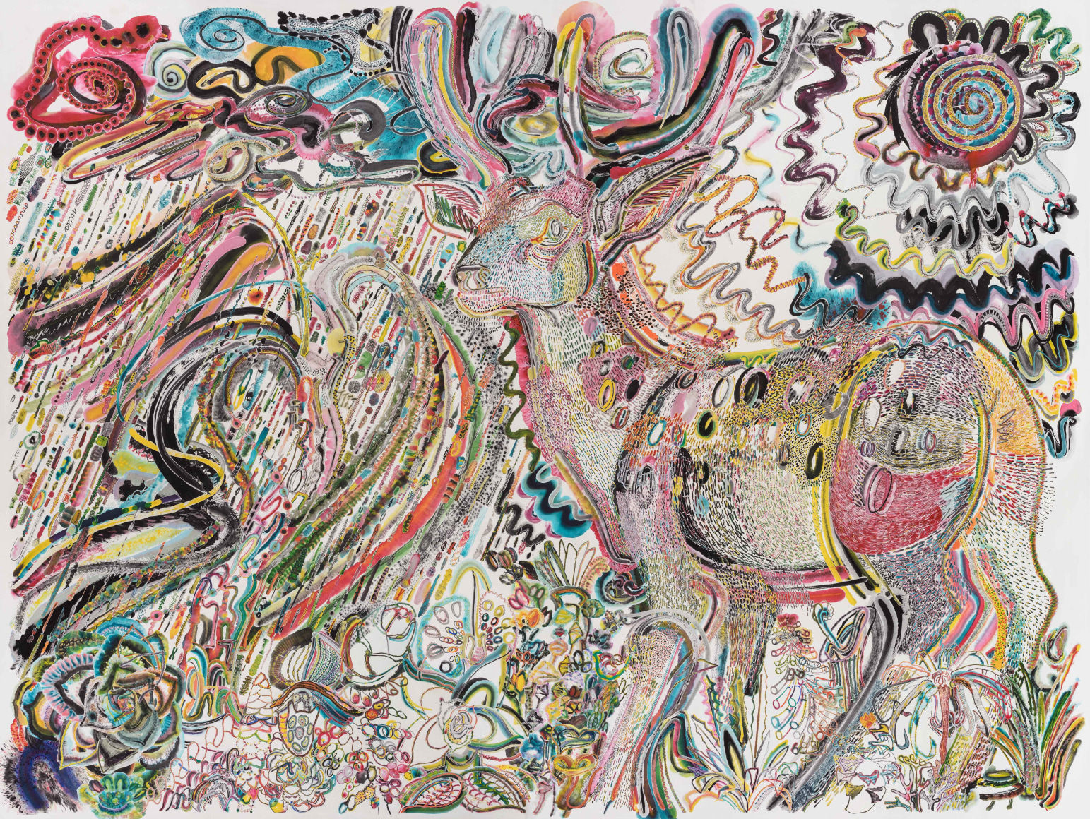 Divine Deer Approaches the Fierce Storm and Scorching Sun 走向暴雨与骄阳的神鹿