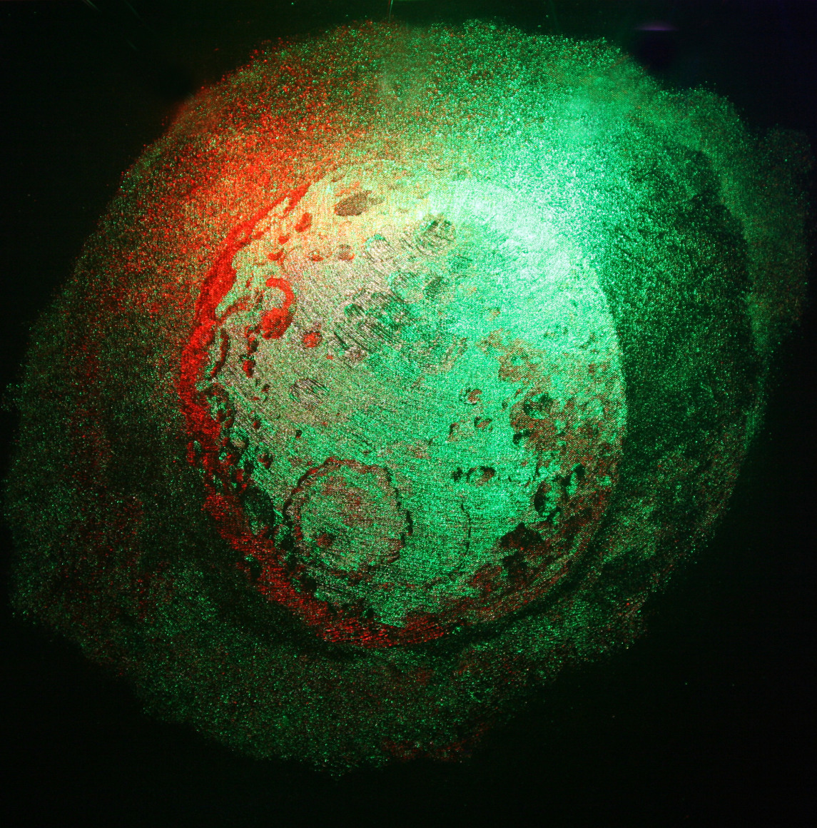 Lapetus 艾皮特斯 2012 Oil on canvas, LED 布面油画, LED 灯