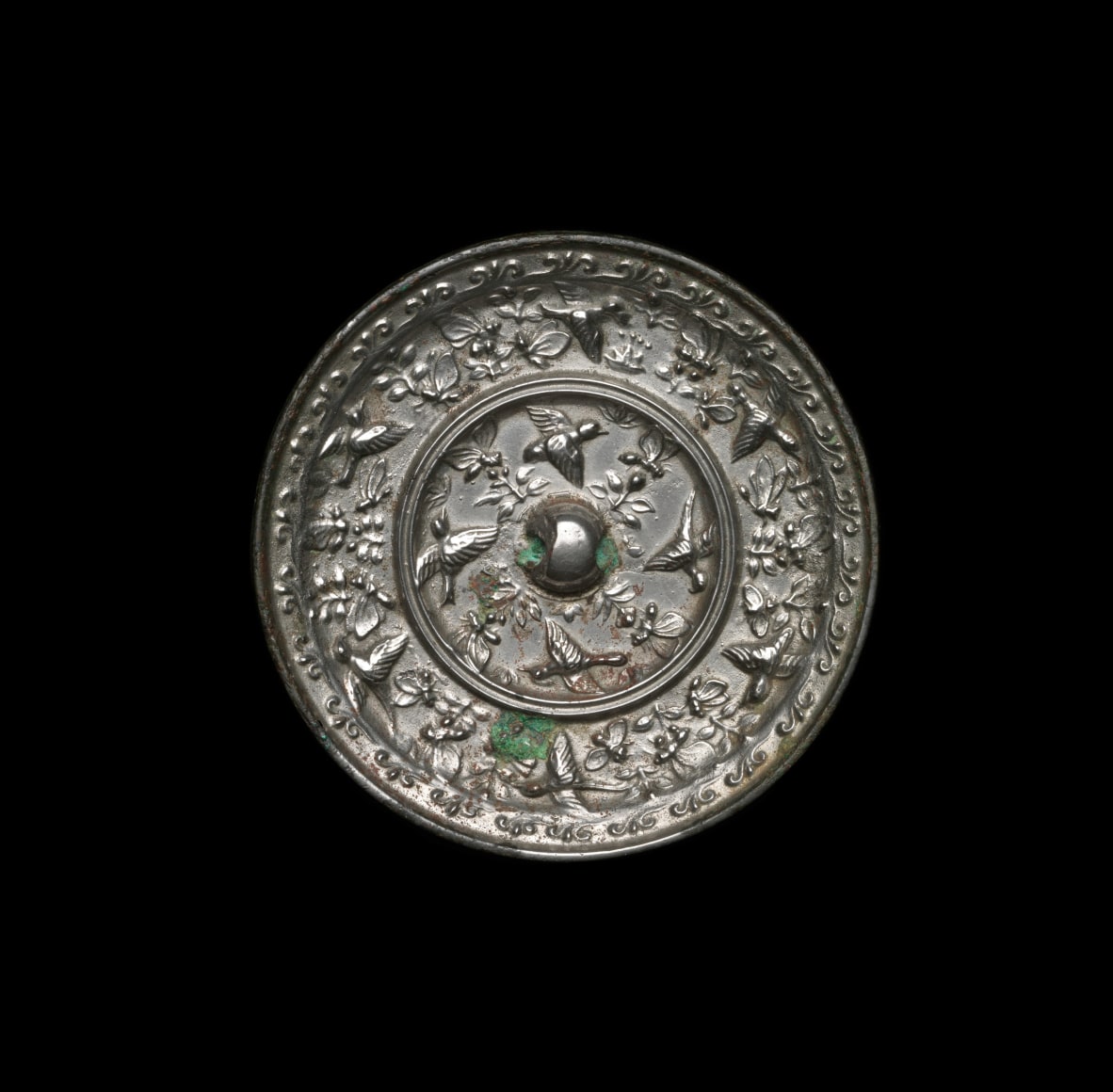 Bronze Mirror with Bird D&eacute;cor 鸟纹铜镜