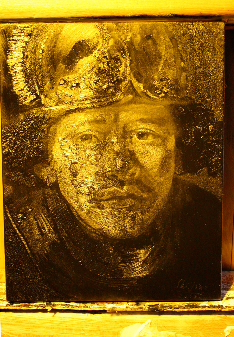 Shi Jing 史晶, Rembrandt&rsquo;s Self-portrait&nbsp;伦勃朗&mdash;自画像