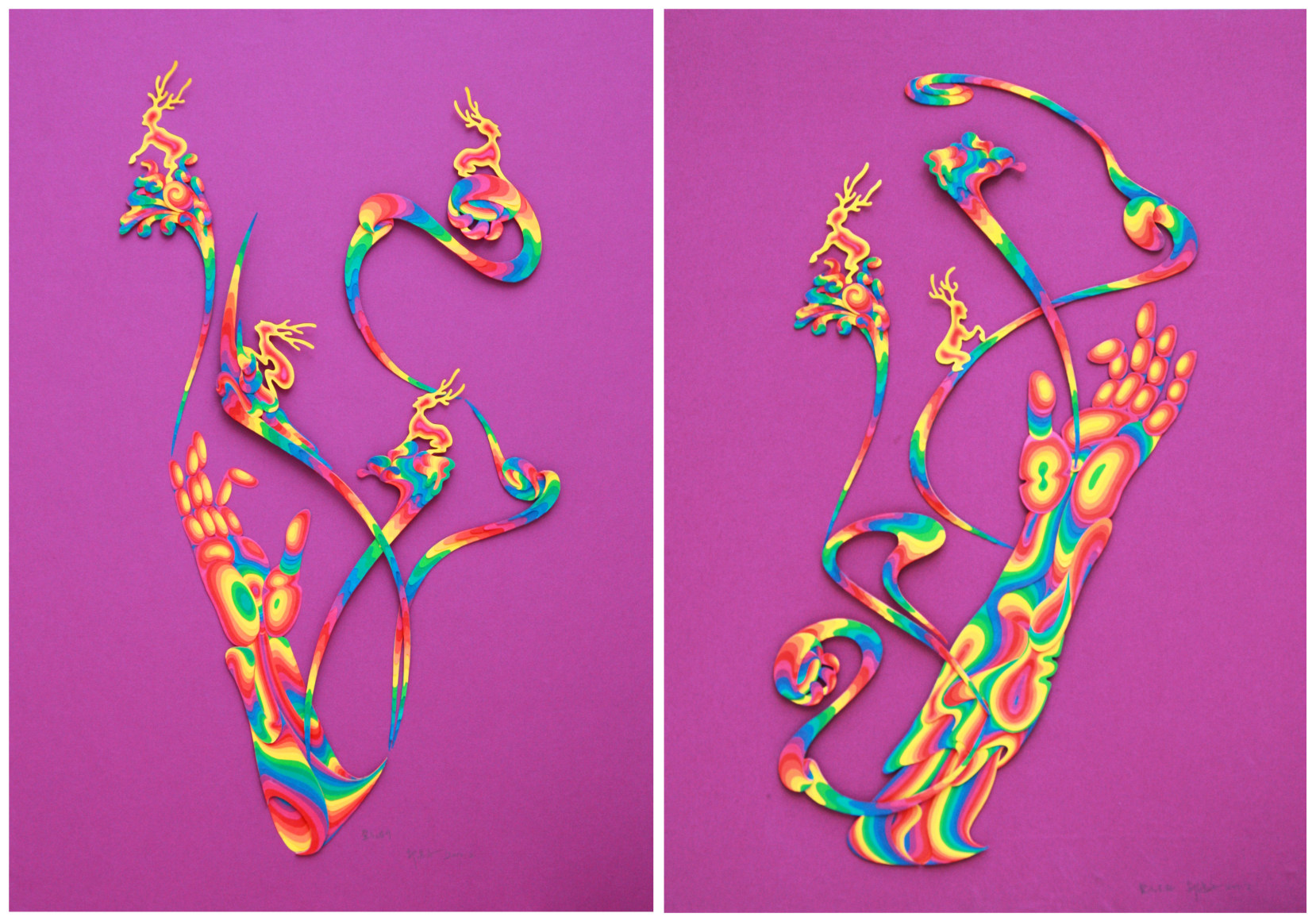 Rainbow Cloud:Purple Wind Ascending from Left &nbsp;彩云气-紫云, 2012&nbsp;