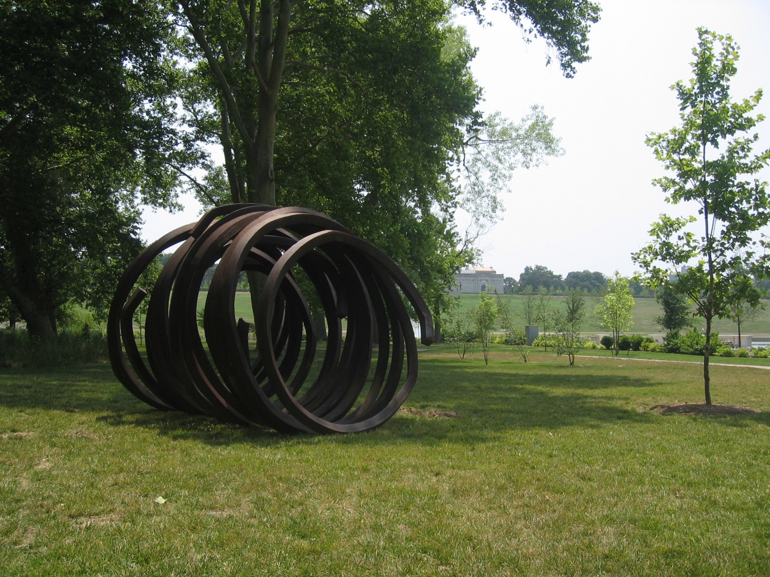 Bernar Venet: traveling sculpture, Forest Park