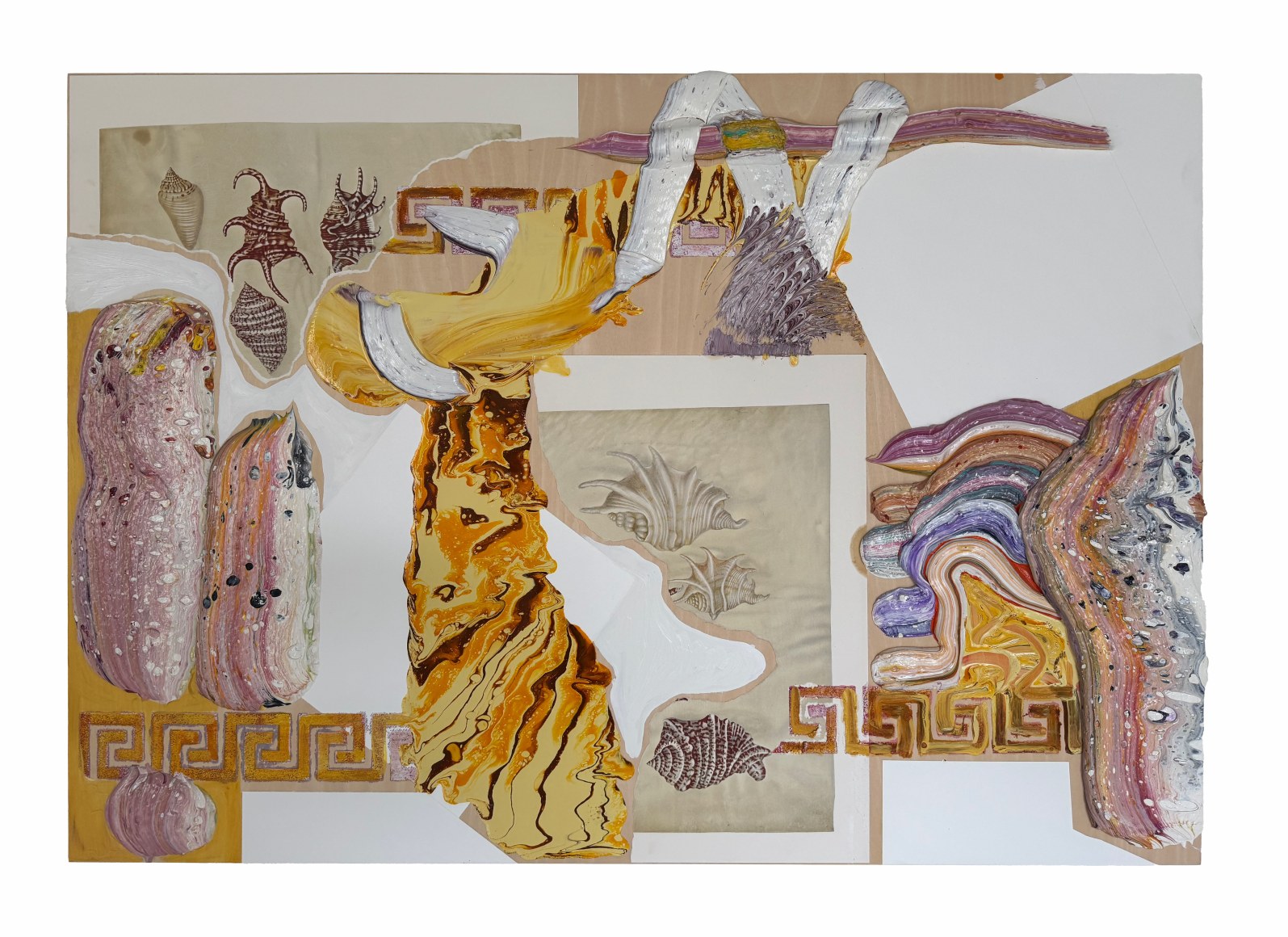 &quot;Aquarelle de Leningrad&quot; A, 2004/2007, Oil and silkscreen on wood panel