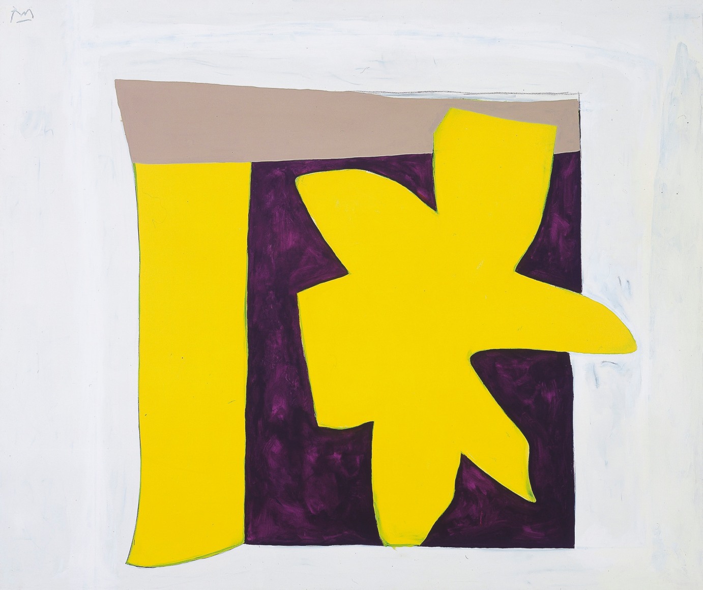 Untitled (Figure in Doorway), ca. 1982 - 1983, Acrylic and charcoal on canvas