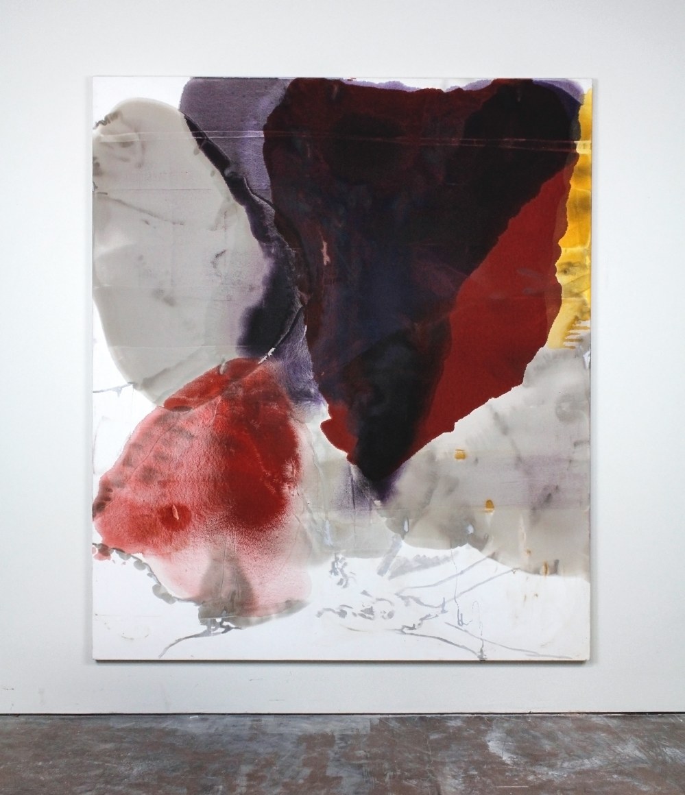 Eye of the Jaguar, 2005  Asphalt, gesso, cobalt drier and oil on canvas  84 x 72 inches