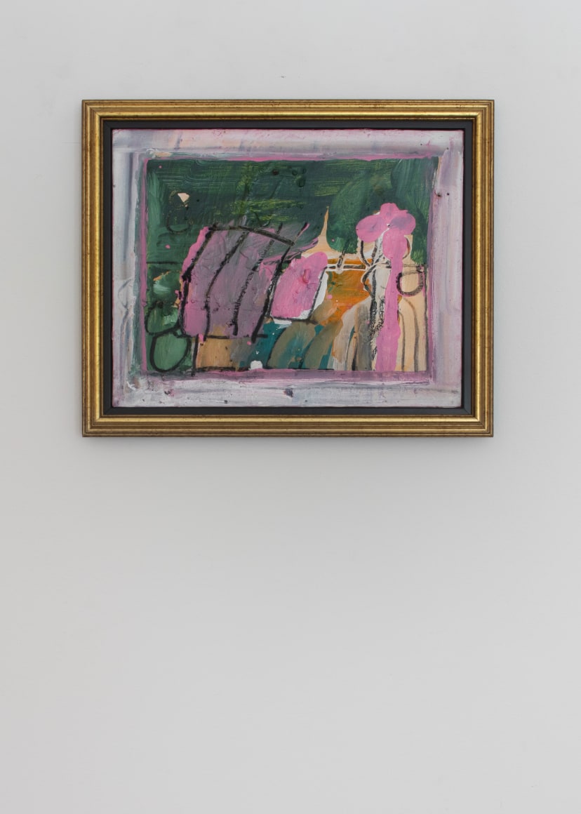 White O, 1987  Acrylic on Canvas  12 x 15 inches