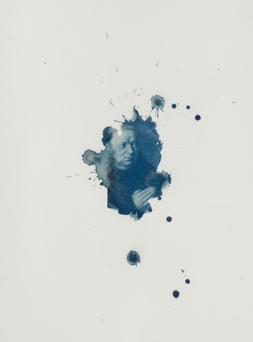 Prayer, 2023 Cyanotype 14 7/8 x 11 1/2 inches