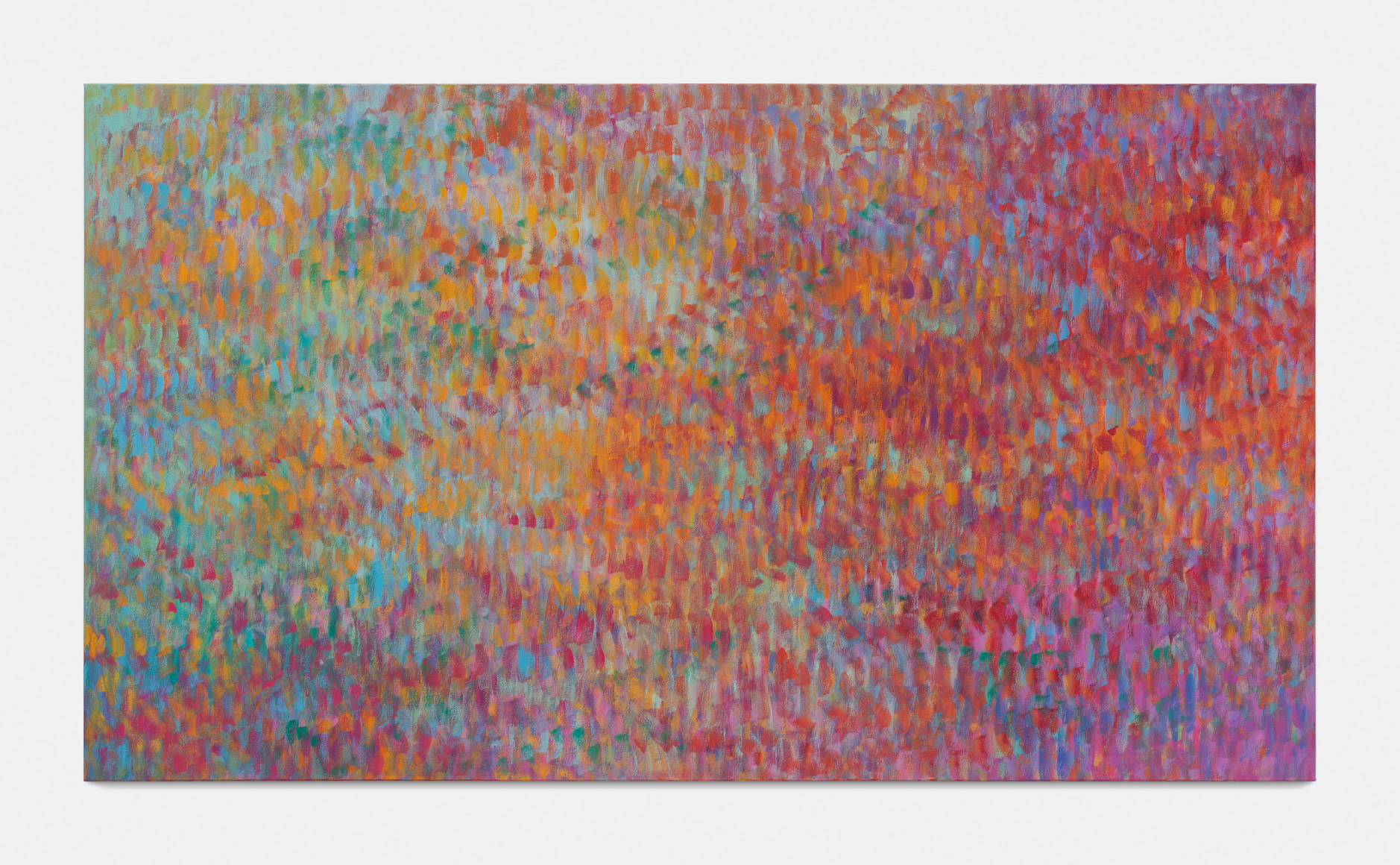 Untitled (Fugue), 2023 Oil and cold wax on canvas 44½ x 78½ in