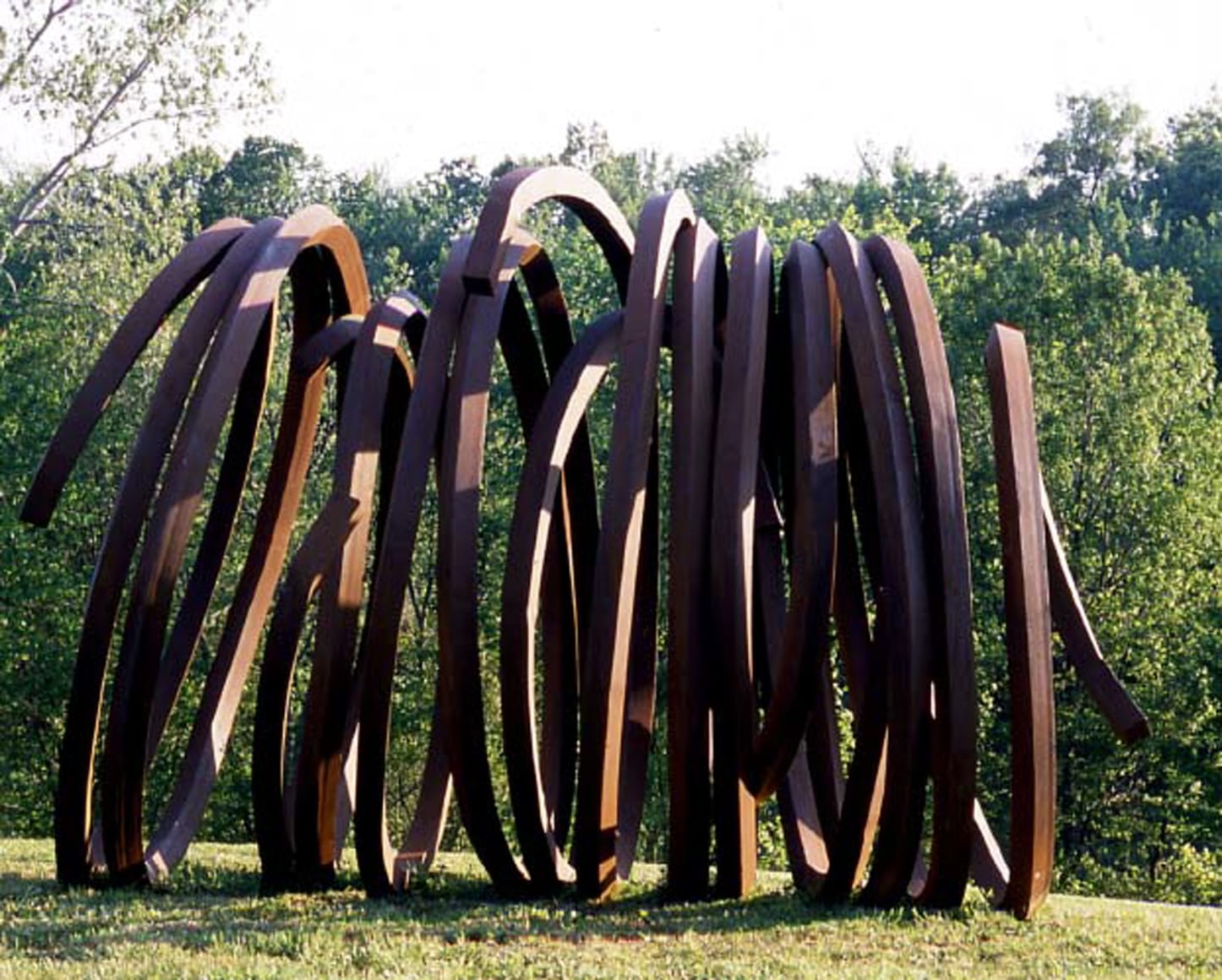 Bernar Venet: traveling sculpture, Forest Park