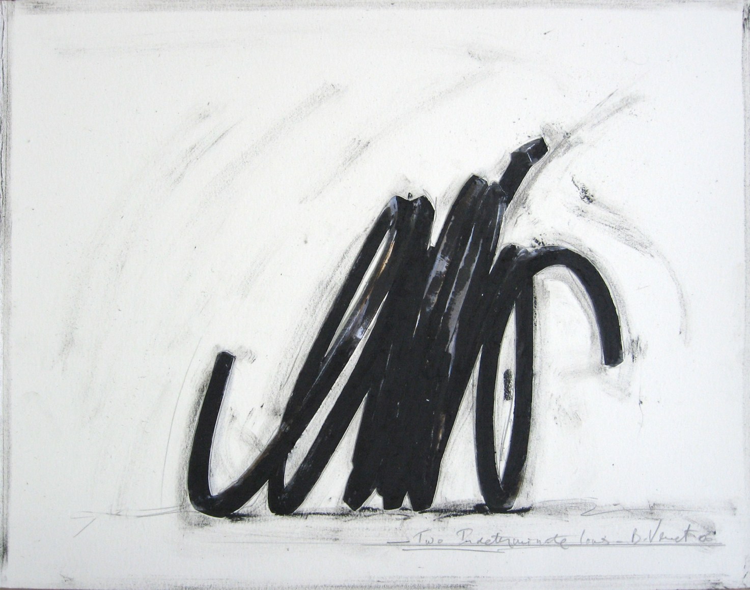 Bernar Venet, 2 Indeterminate Lines,&nbsp;2006