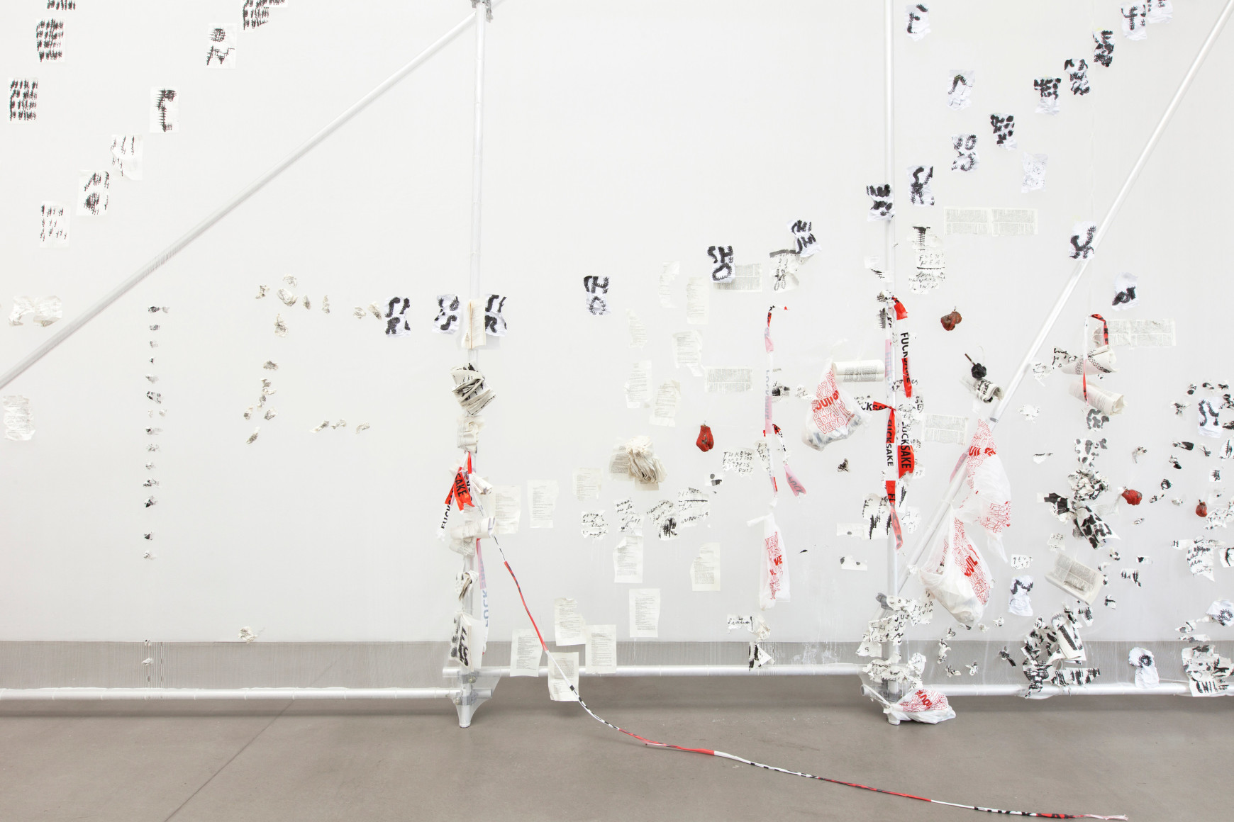 Michael Dean, Teaxths and Angeruage July 1 - September 3, 2017, Portikus, Frankfurt, Germany