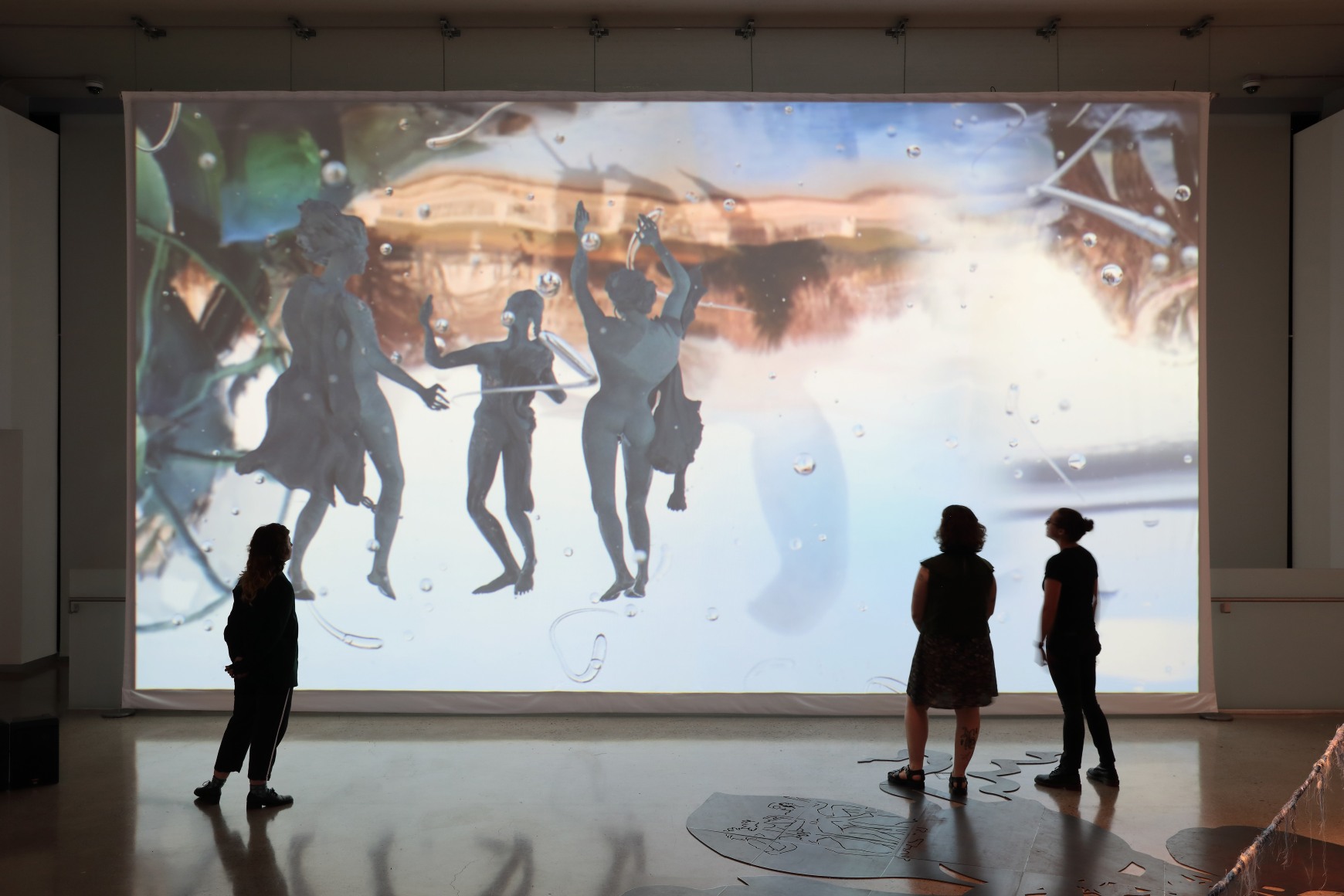 Julien Creuzet, Attila cataract your source at the feet of the green peaks will end up in the great sea blue abyss we drowned in the tidal tears of the moon