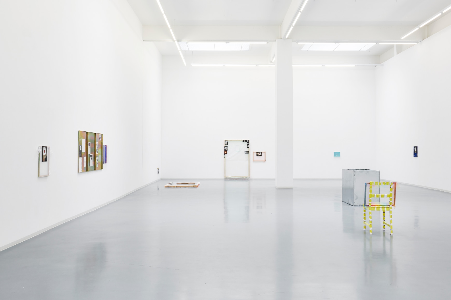 Hayley Tompkins, Stick crystals to paintings