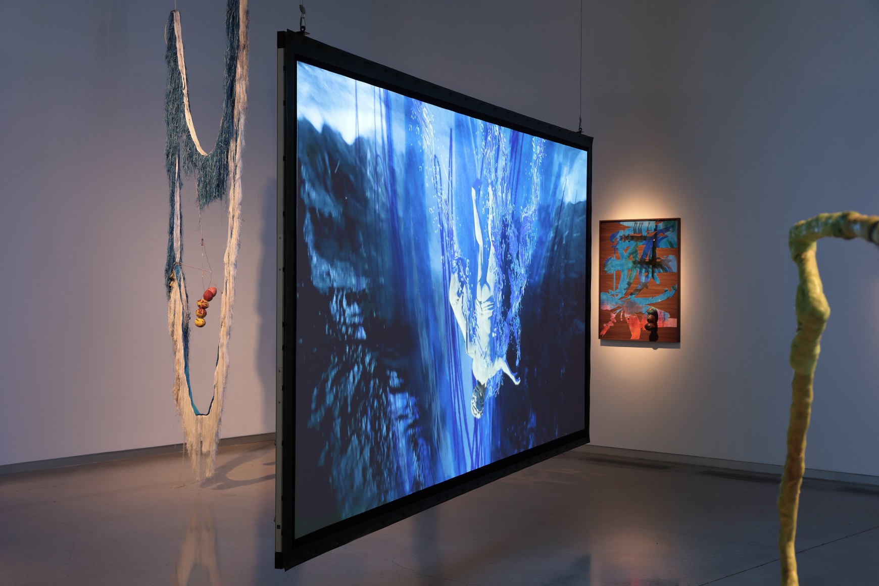 Julien Creuzet, Attila cataract your source at the feet of the green peaks will end up in the great sea blue abyss we drowned in the tidal tears of the moon