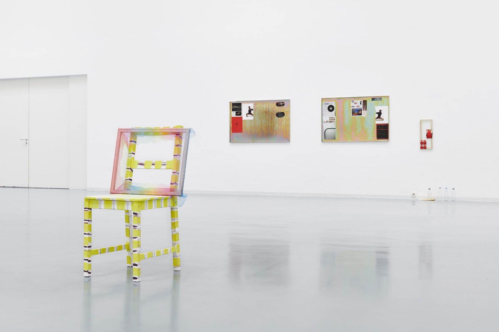 Hayley Tompkins, Stick crystals to paintings