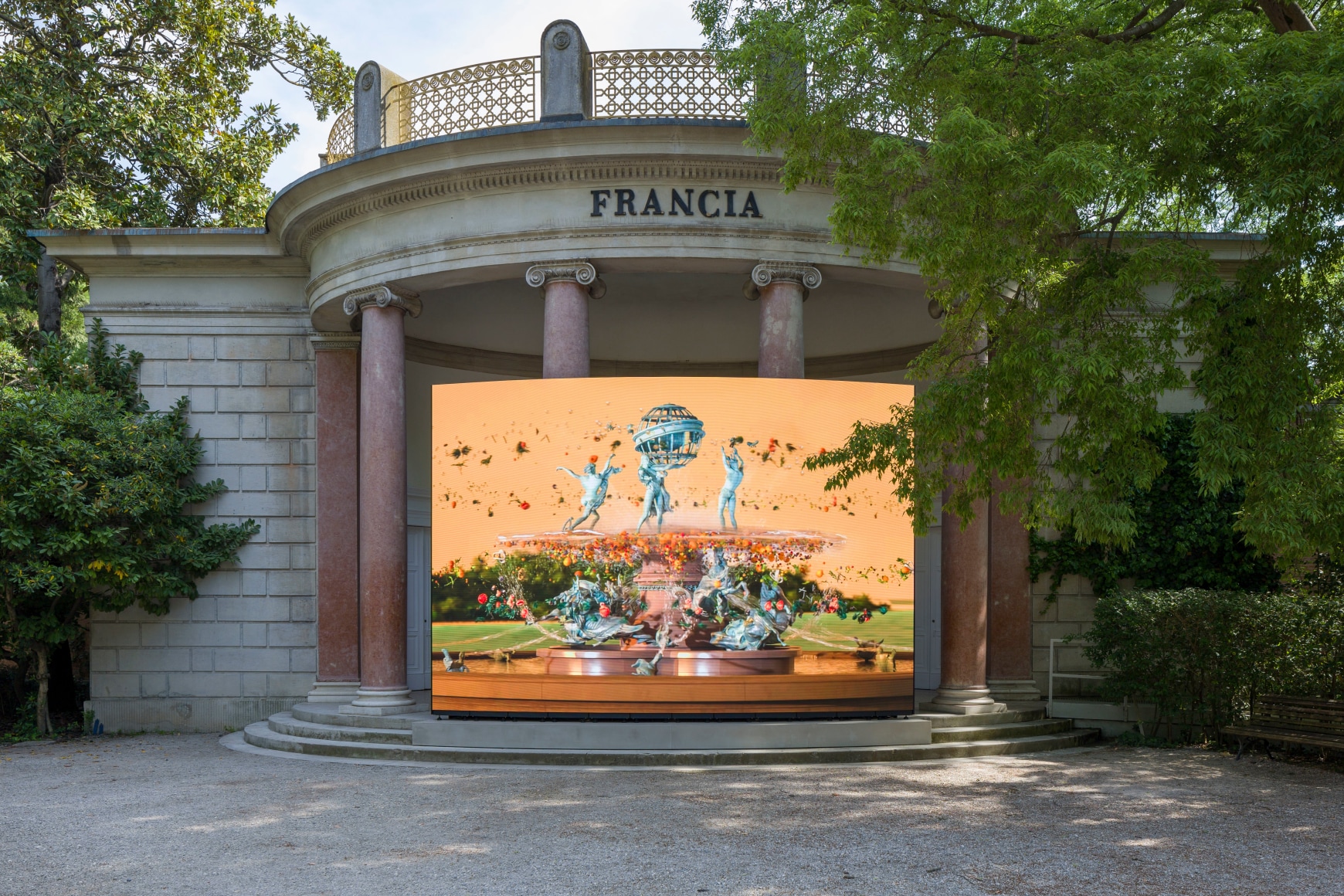 Julien Creuzet,&nbsp;Attila cataract your source at the feet of the green peaks will end up in the great sea blue abyss where we drowned in the tidal tears of the moon