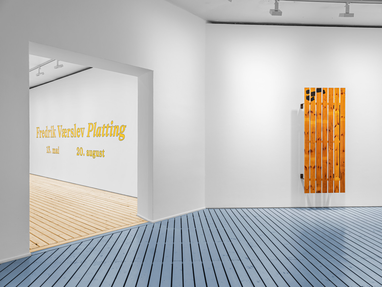 Fredrik V&aelig;rslev,&nbsp;Platting May 13 - August 20, 2023, Haugar kunstmuseum,&nbsp;T&oslash;nsberg, Norway