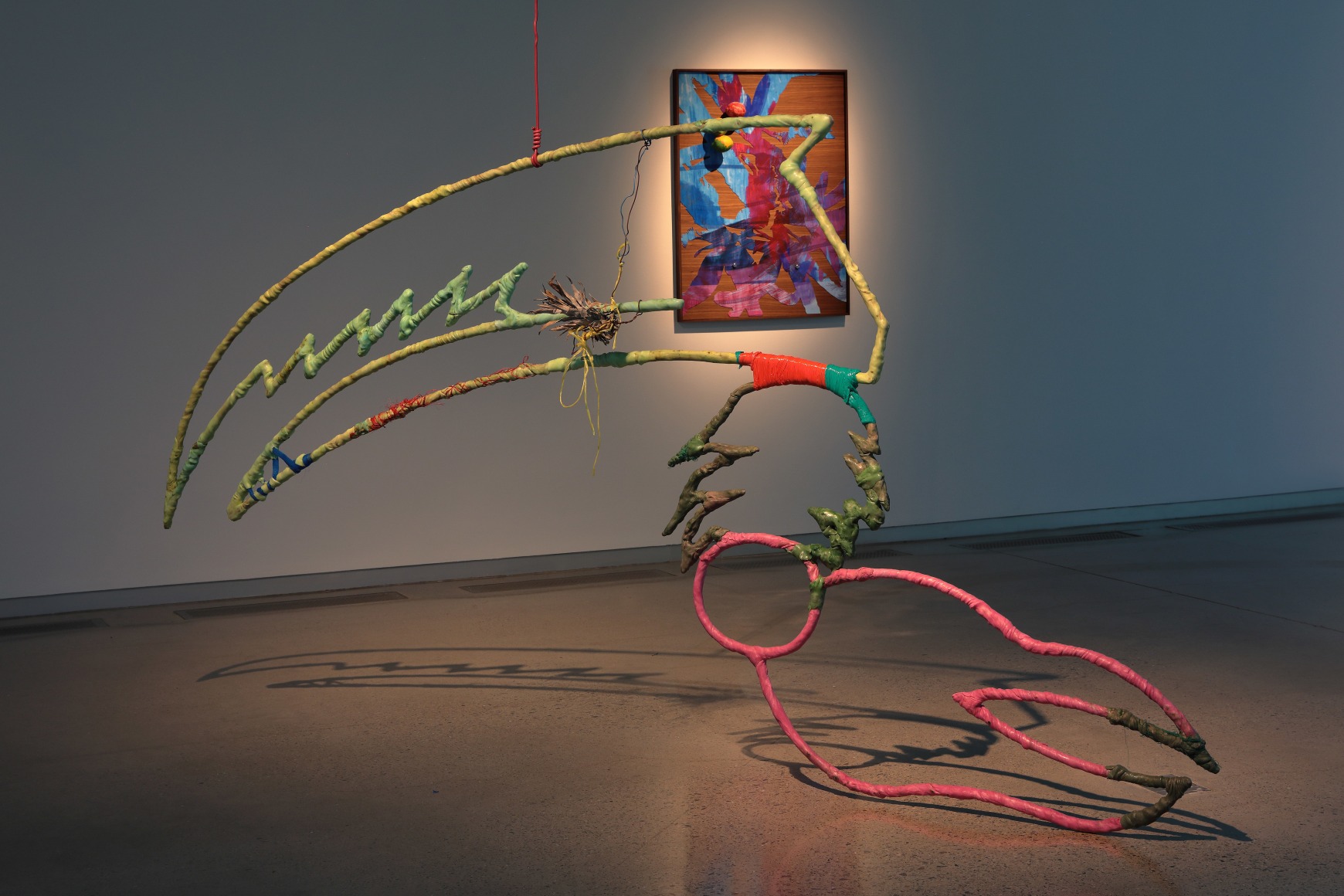 Julien Creuzet, Attila cataract your source at the feet of the green peaks will end up in the great sea blue abyss we drowned in the tidal tears of the moon