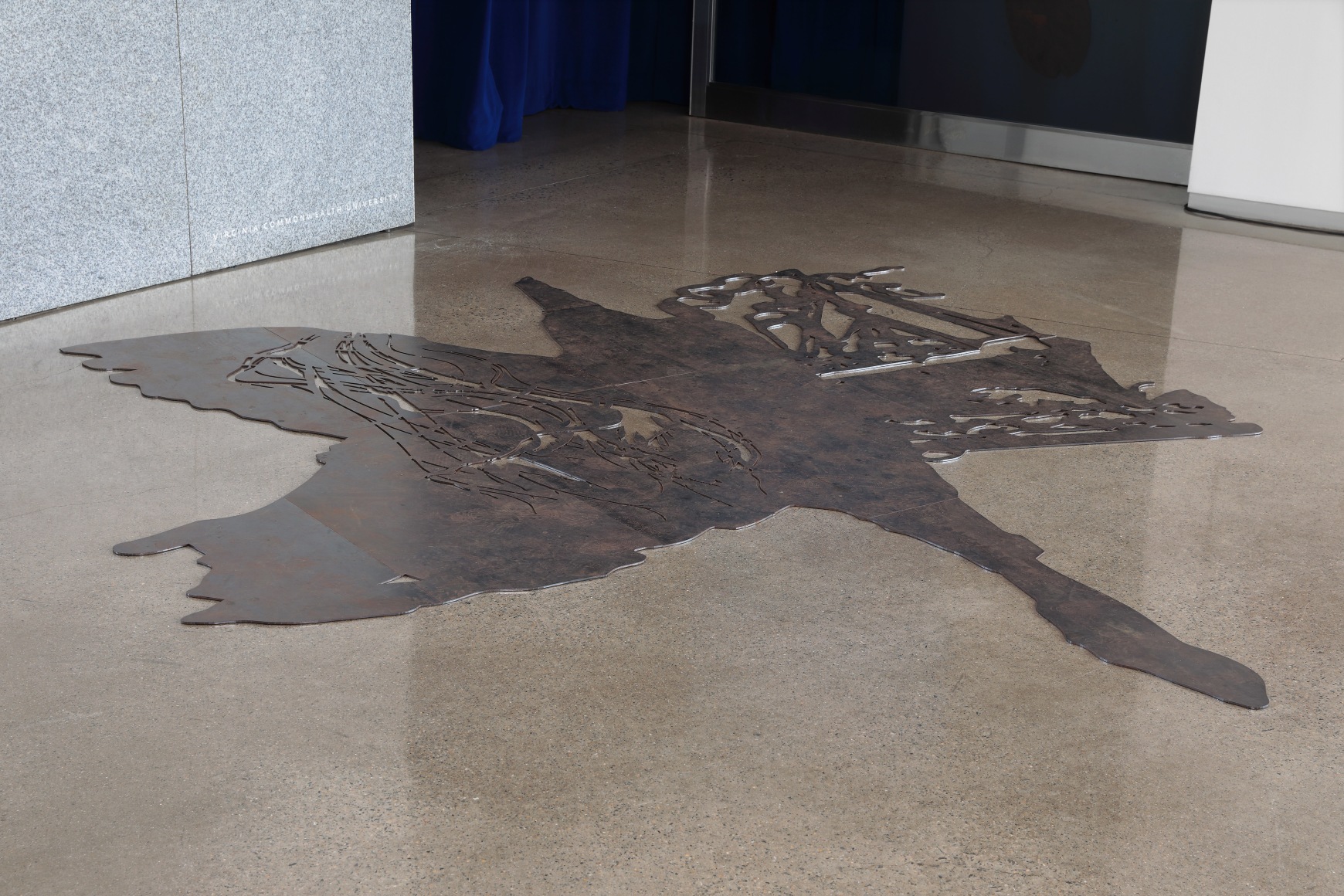 Julien Creuzet, Attila cataract your source at the feet of the green peaks will end up in the great sea blue abyss we drowned in the tidal tears of the moon