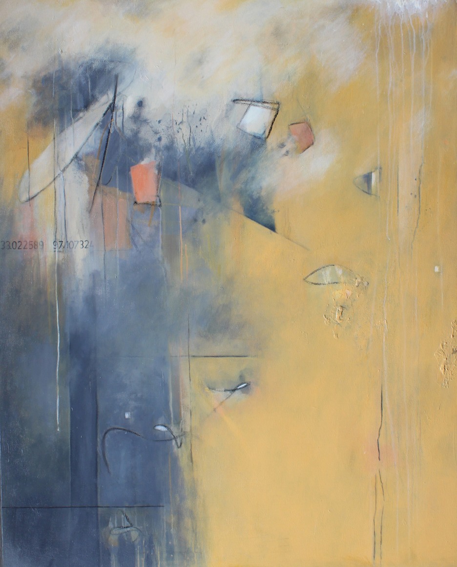 No More Pencils, No More Books, 2021, Acrylic and graphite on canvas