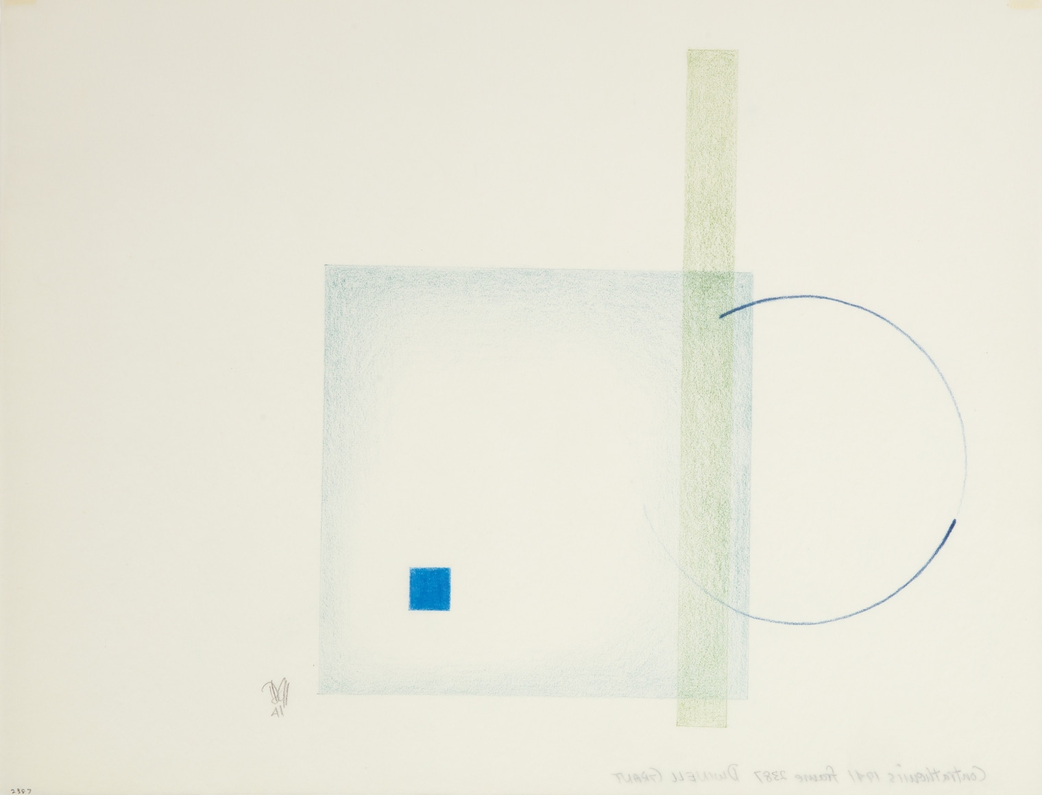 Conthrathemis Frame 2387,&nbsp;1941, Colored pencil on tracing paper