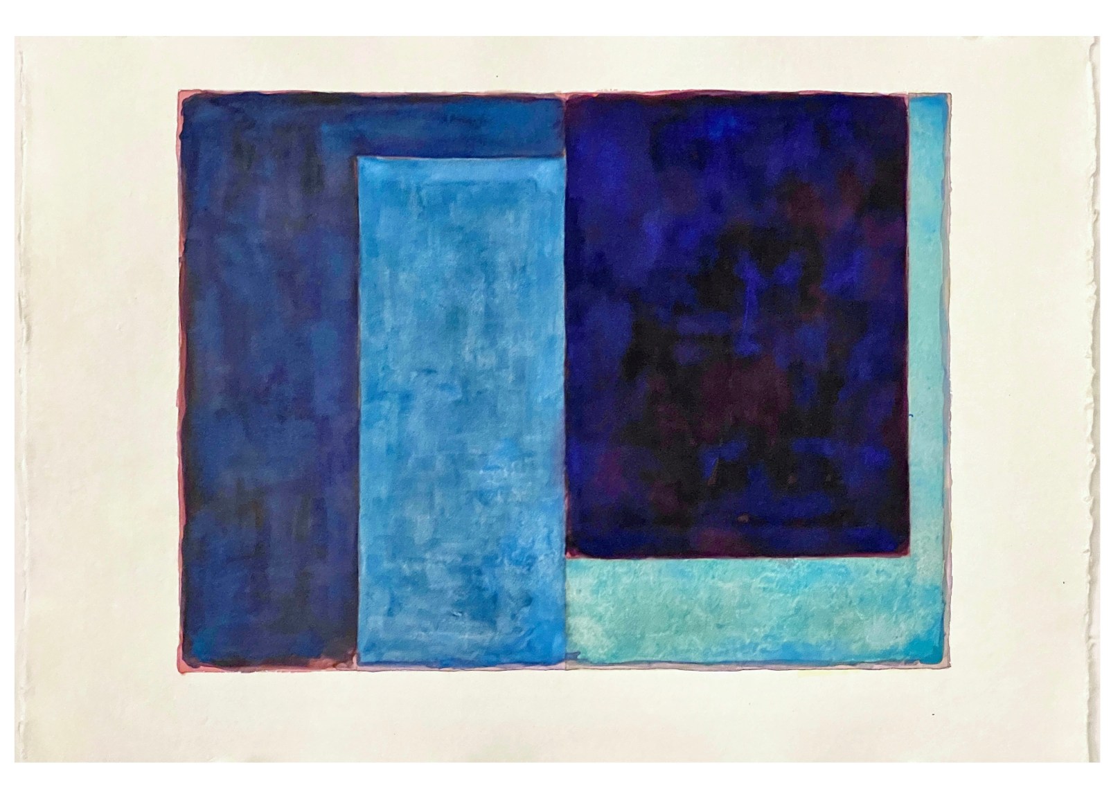 Untitled (WC 6), 2021, Watercolor on Khadi 140# handmade paper