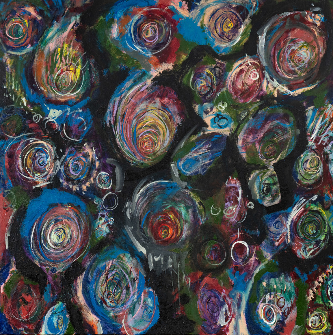 Metaphysical Night Beings, 2023, Oil on linen