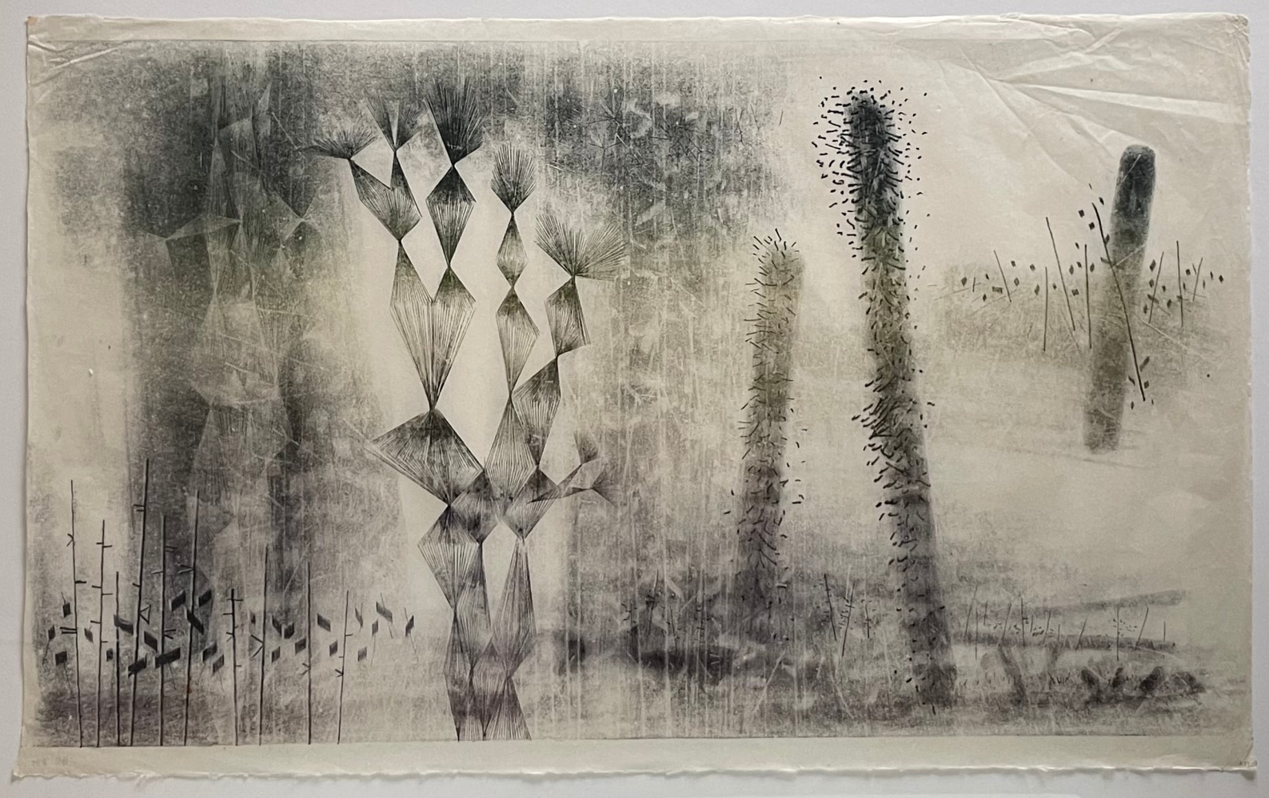 837, 1970, Monoprint on rice paper