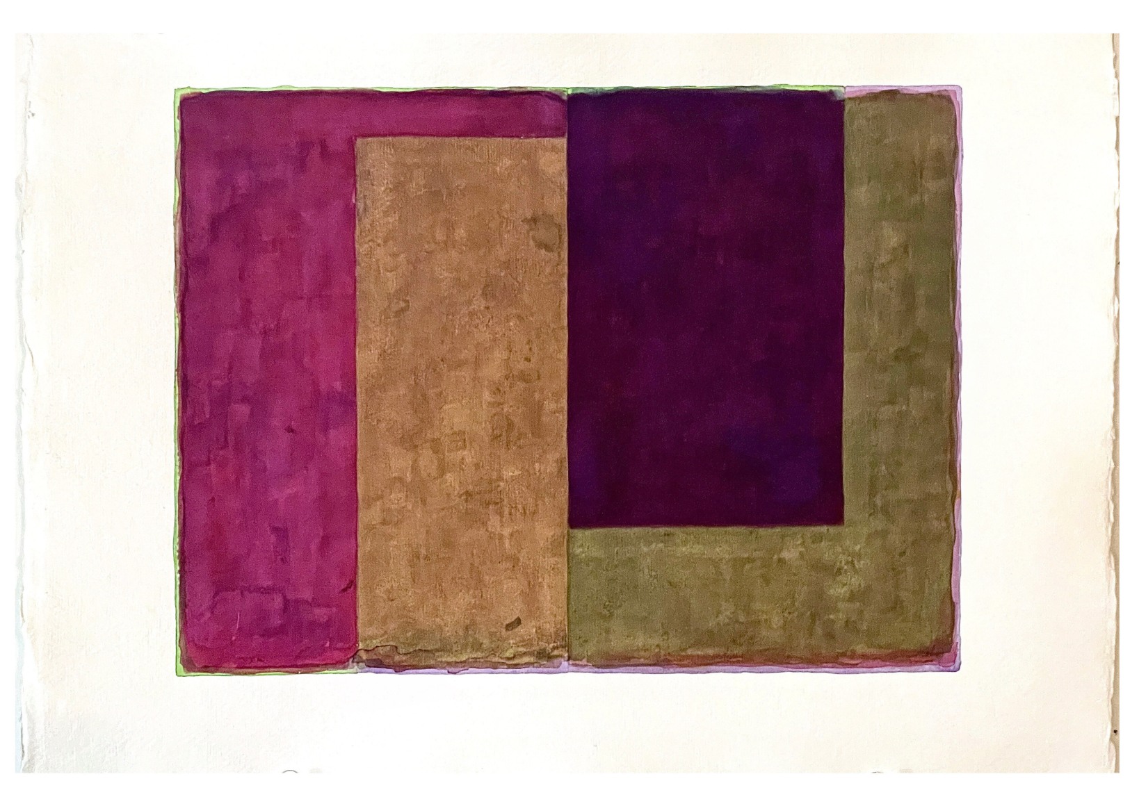 Untitled (WC 9), 2021, Watercolor on Khadi 140# handmade paper