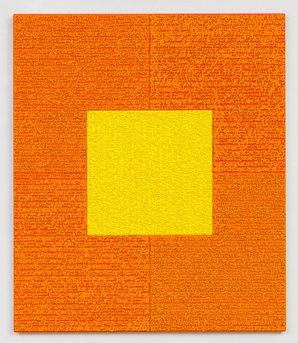 Hot House, 2013&nbsp;, Acrylic paint and paste on aluminum panel&nbsp;