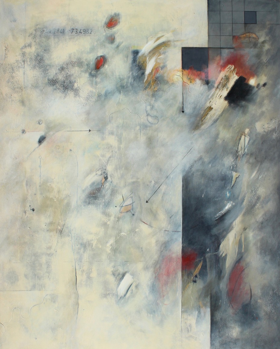 It&rsquo;s a Whole New Ballgame with Extra Innings, 2021, Acrylic and graphite on canvas