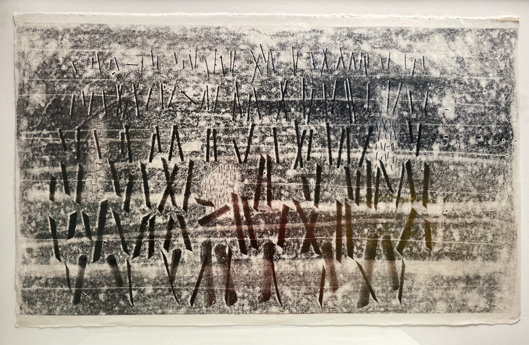 7161, 1970, Monoprint on rice paper