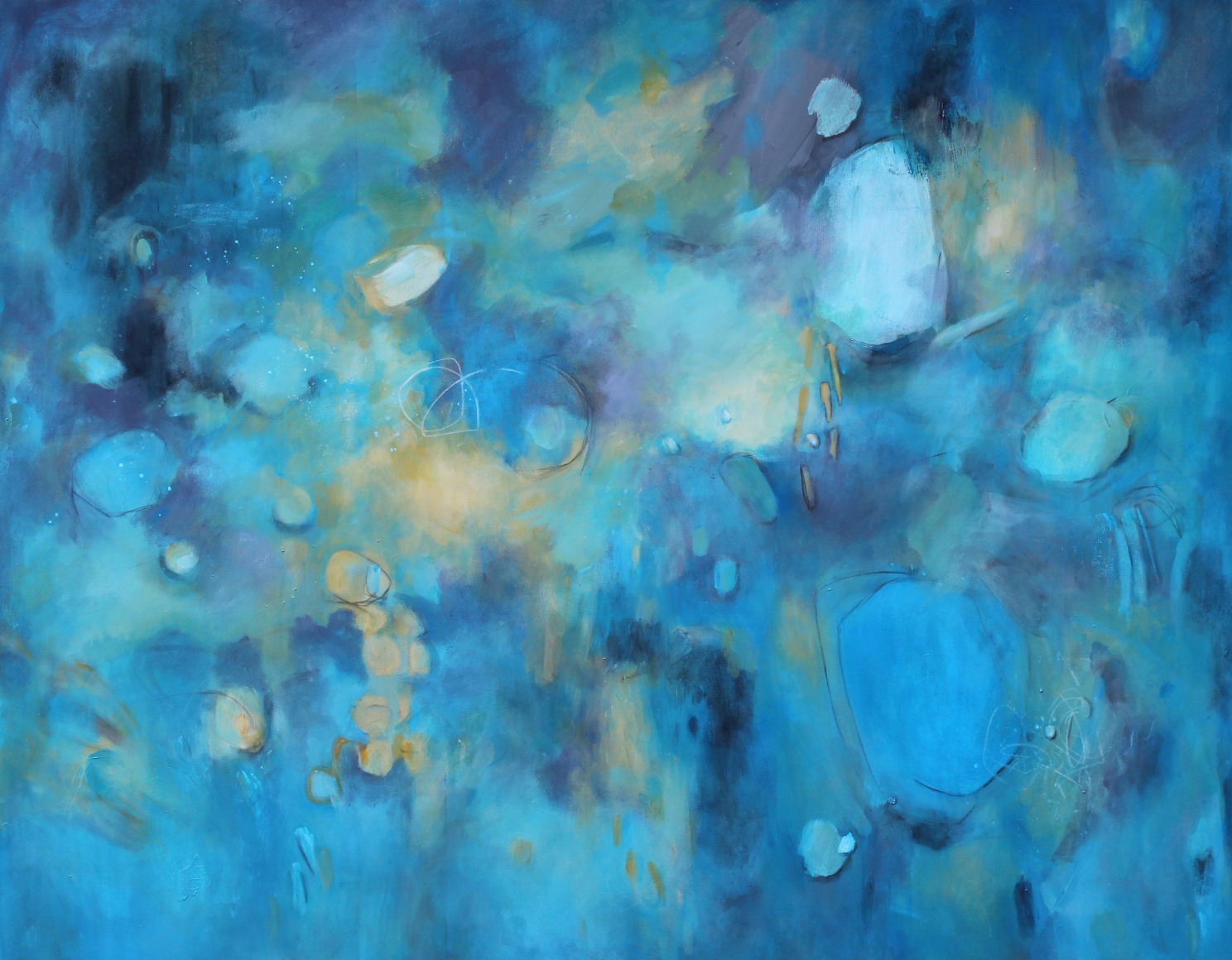 Diane Walker-Gladney Jars and Jars of Brook Water, 2019 Acrylic on canvas verso