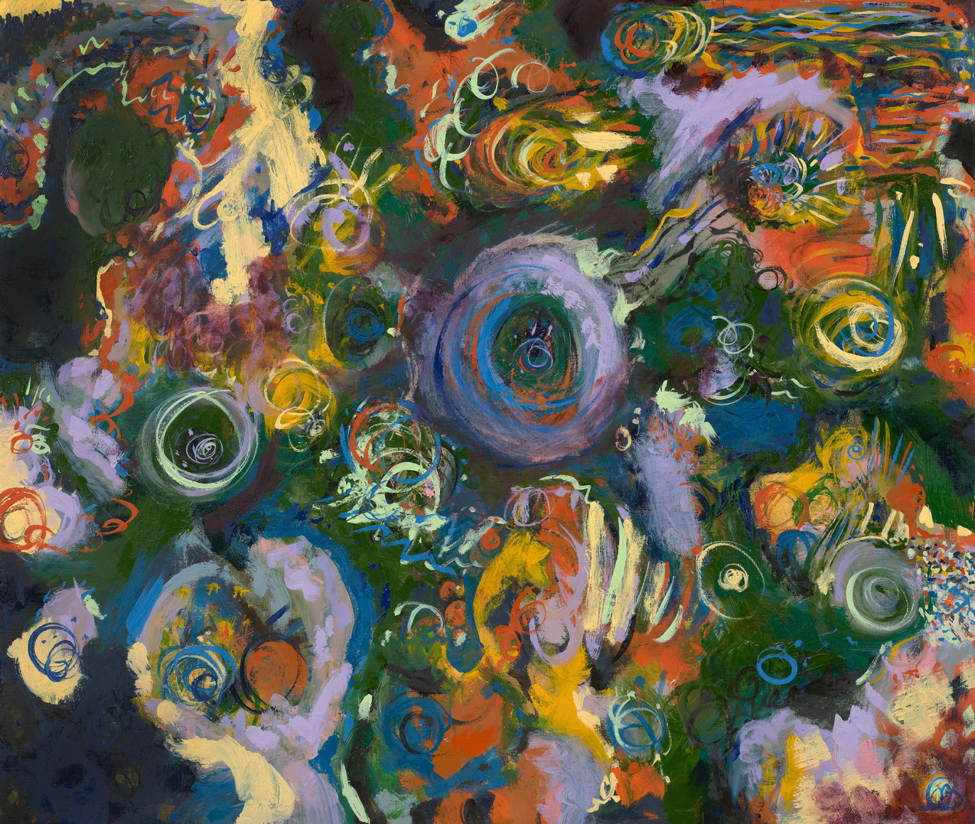 Ripples and Echoes, 2022, Oil on linen