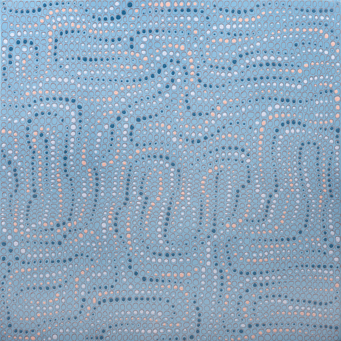 Dish and Cross, Greenpoint, 2011, Acrylic on canvas over board