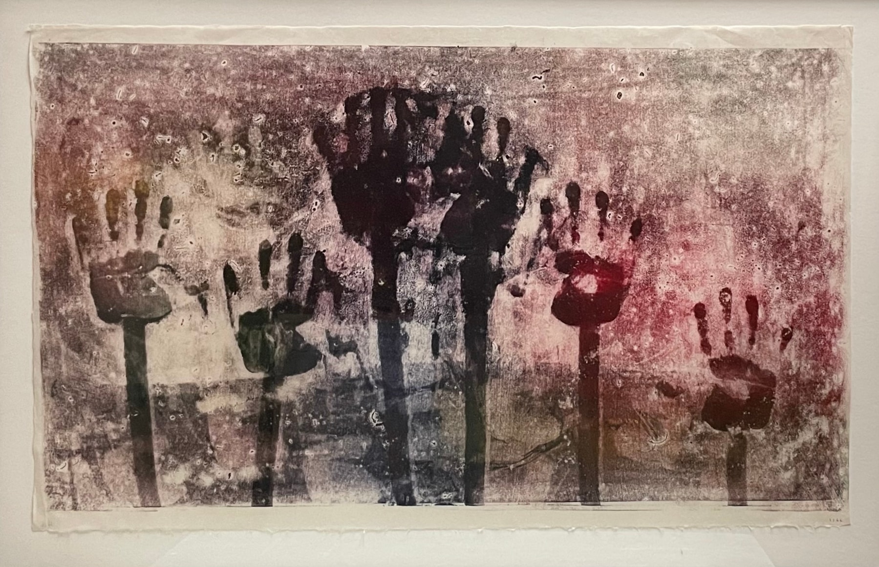 1166, 1970, Monoprint on rice paper
